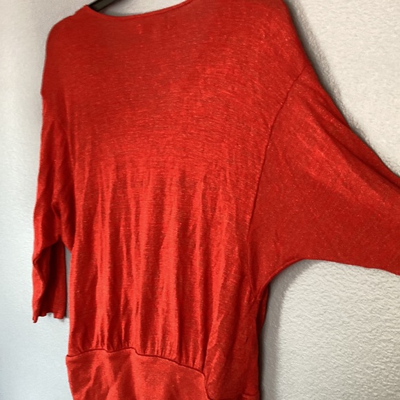JENNIFER LOPEZ Orange light weight sweater size PXL - Picture 9 of 11